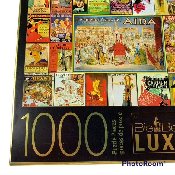 VINTAGE OPERA POSTER Big Ben Luxe 1000 Piece Puzzle 20’s 30’s Art Deco Collage - Picture 5 of 8